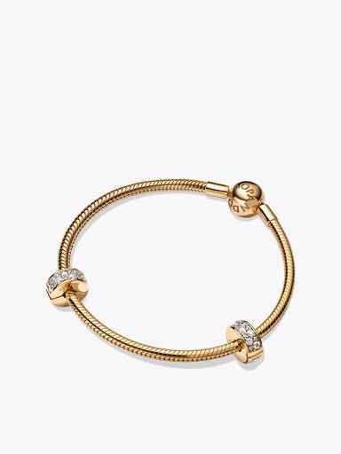 Forgyldt armbånd & 2 clips