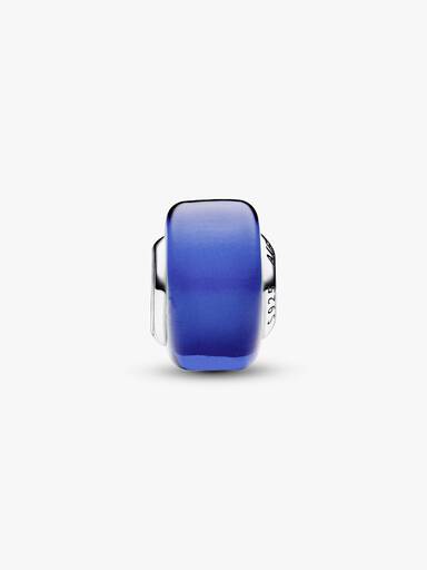 Blåt Muranoglas charm