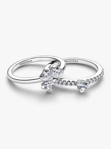 Funklende Firkløver Delbar Ring