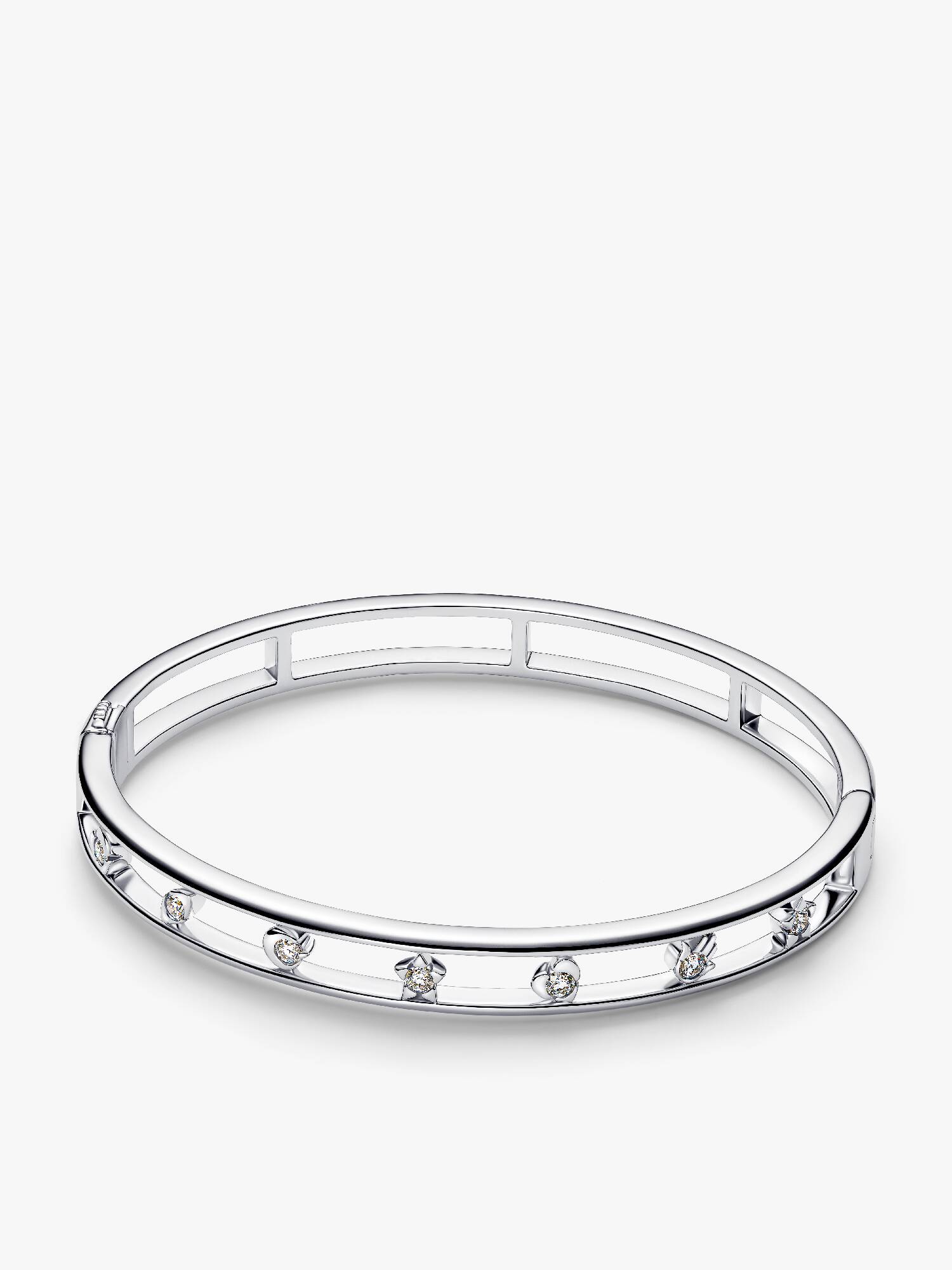 Pandora Talisman armring i sterlingsølv med symboler med laboratorieskabte diamanter 