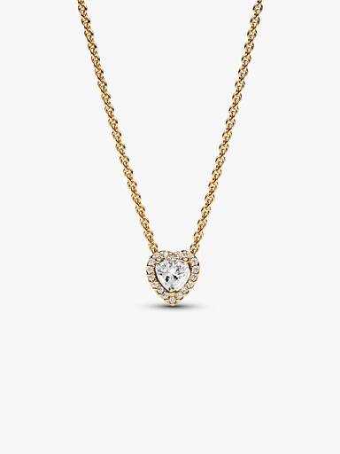 Funklende Hjerte Collier-Halskæde