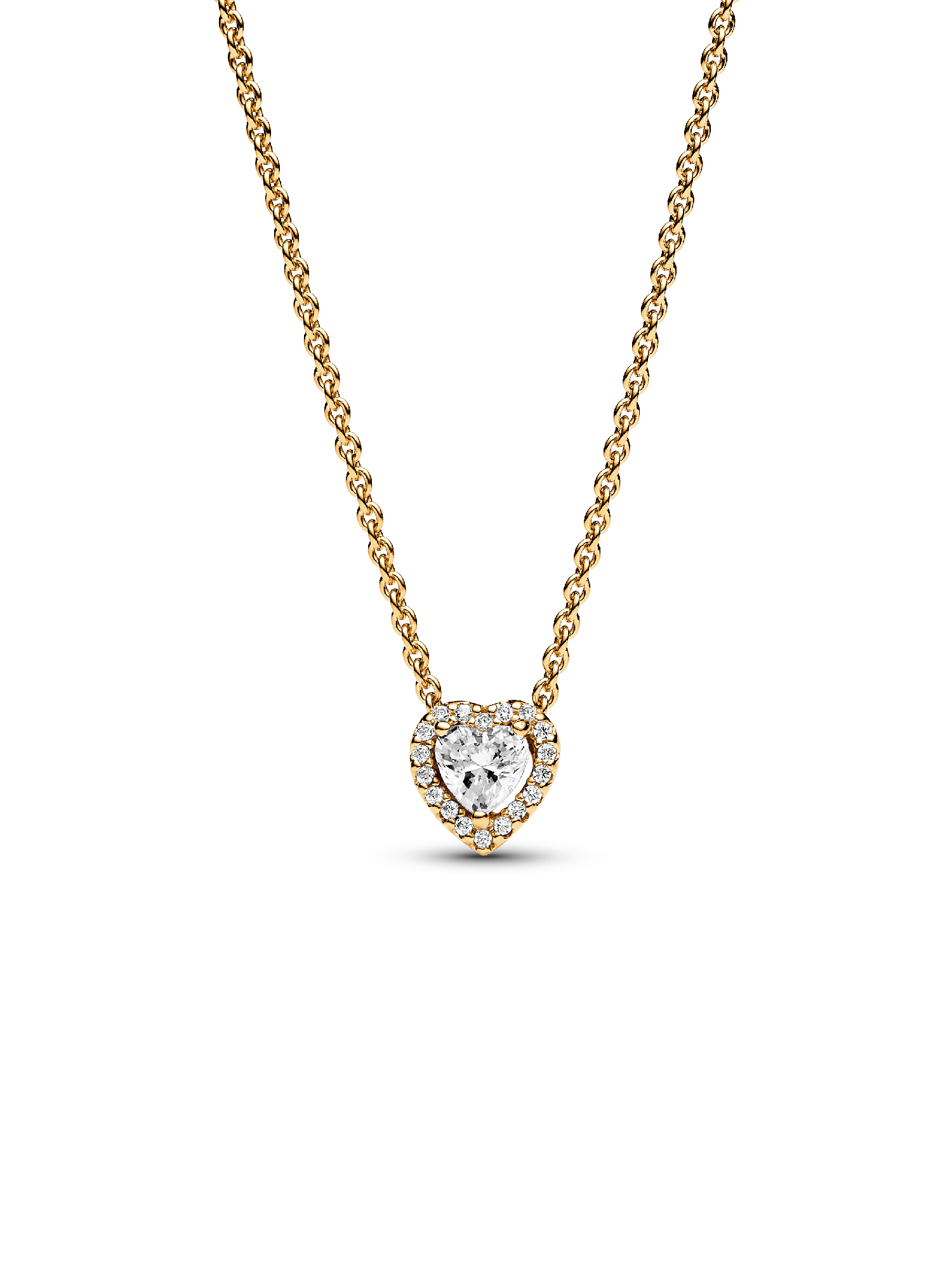 Funklende Hjerte Collier-Halskæde