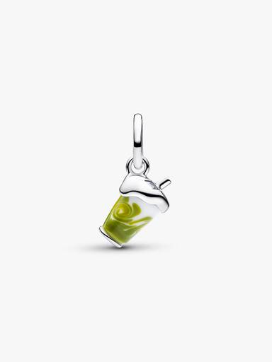 Matcha Islatte Muranoglas Charm med vedhæng
