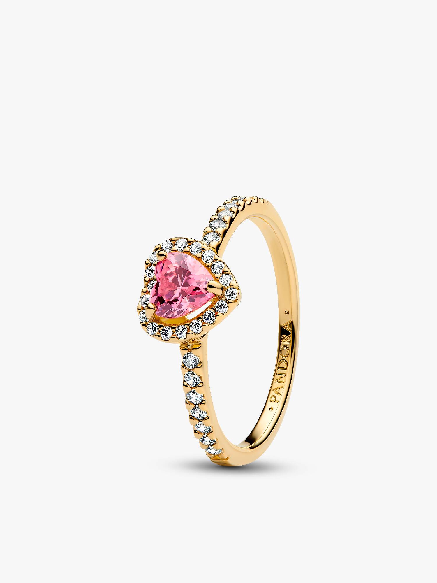 Fremhævet Pink Hjerte Ring