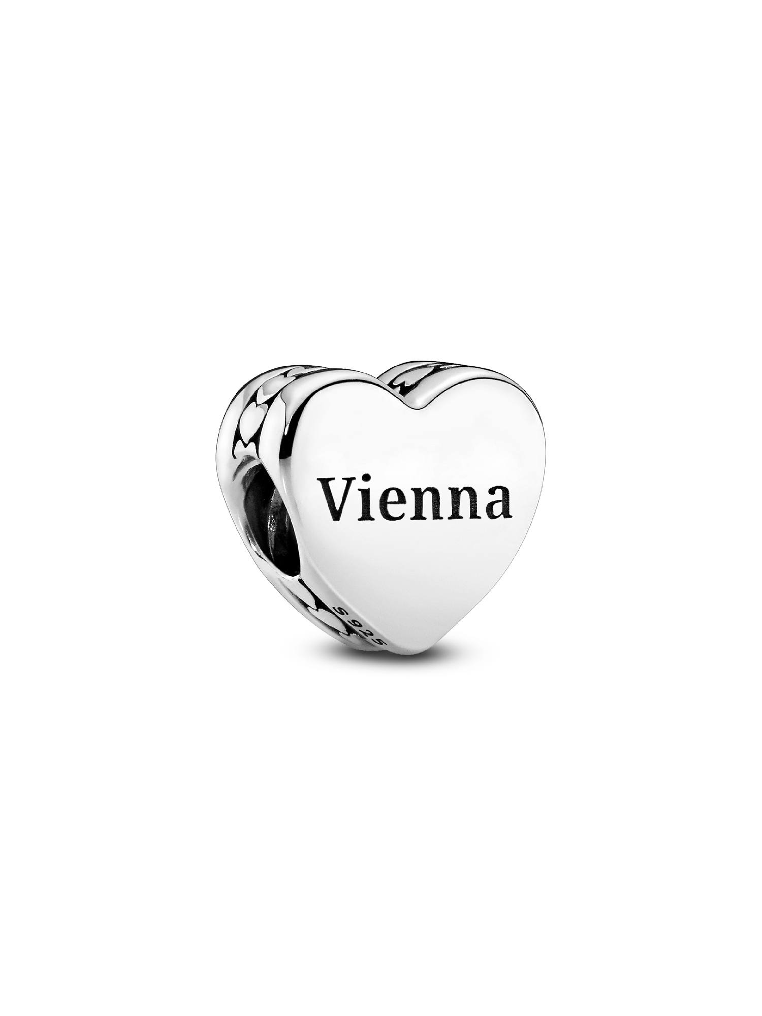 Vienna Skyline Hjerte Charm