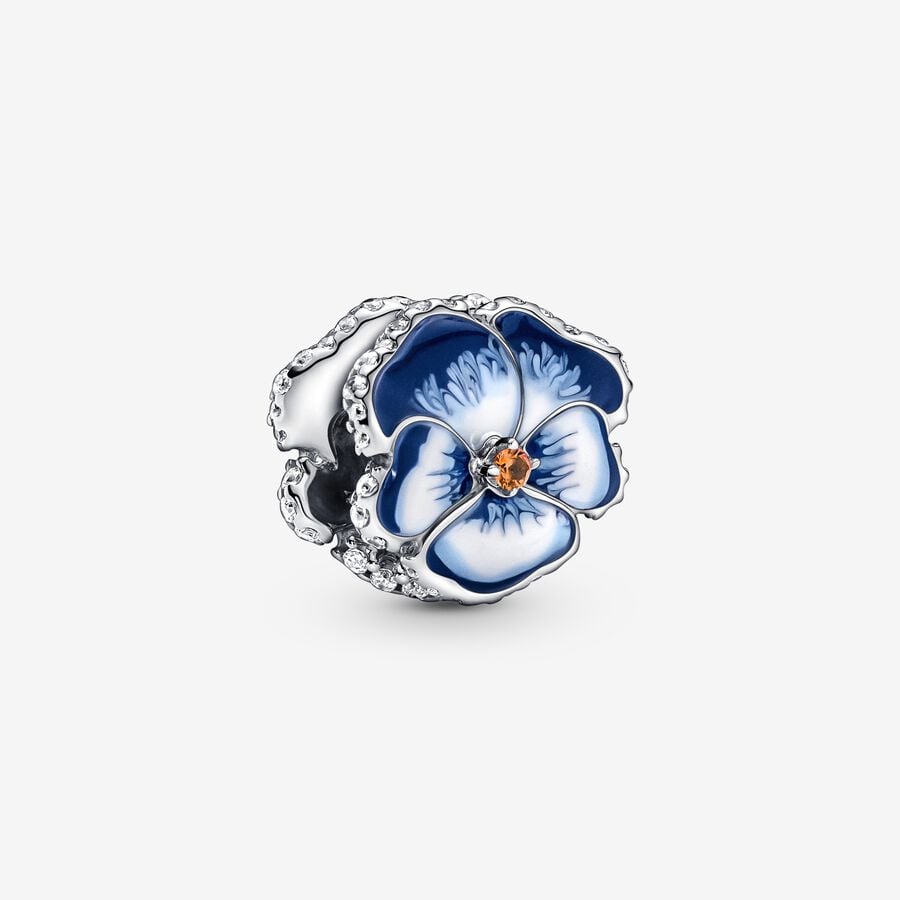 Blå stedmoderblomst Charm image number 0