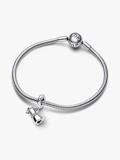 Mokkakande charm med vedhæng