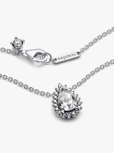 Funklende Pære Halo Collier-Halskæde