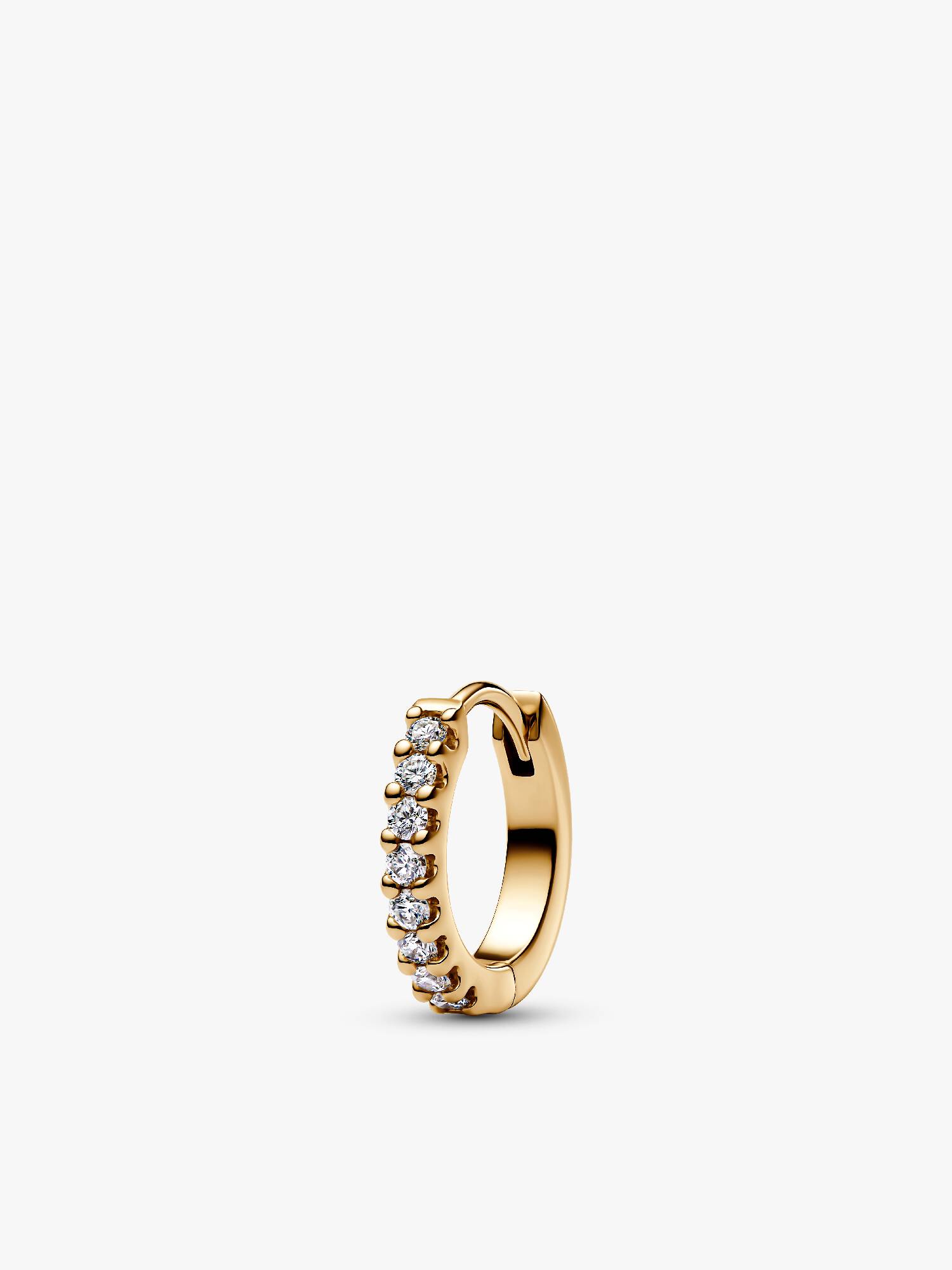 Pandora Era pavé enkelt creol i 14 kt. guld med laboratorieskabte diamanter