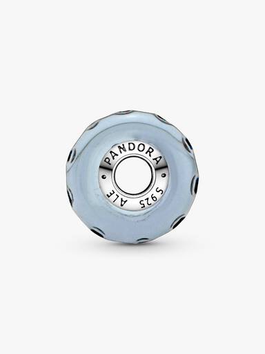 Bølget Mørkeblåt Muranoglas Hav Charm