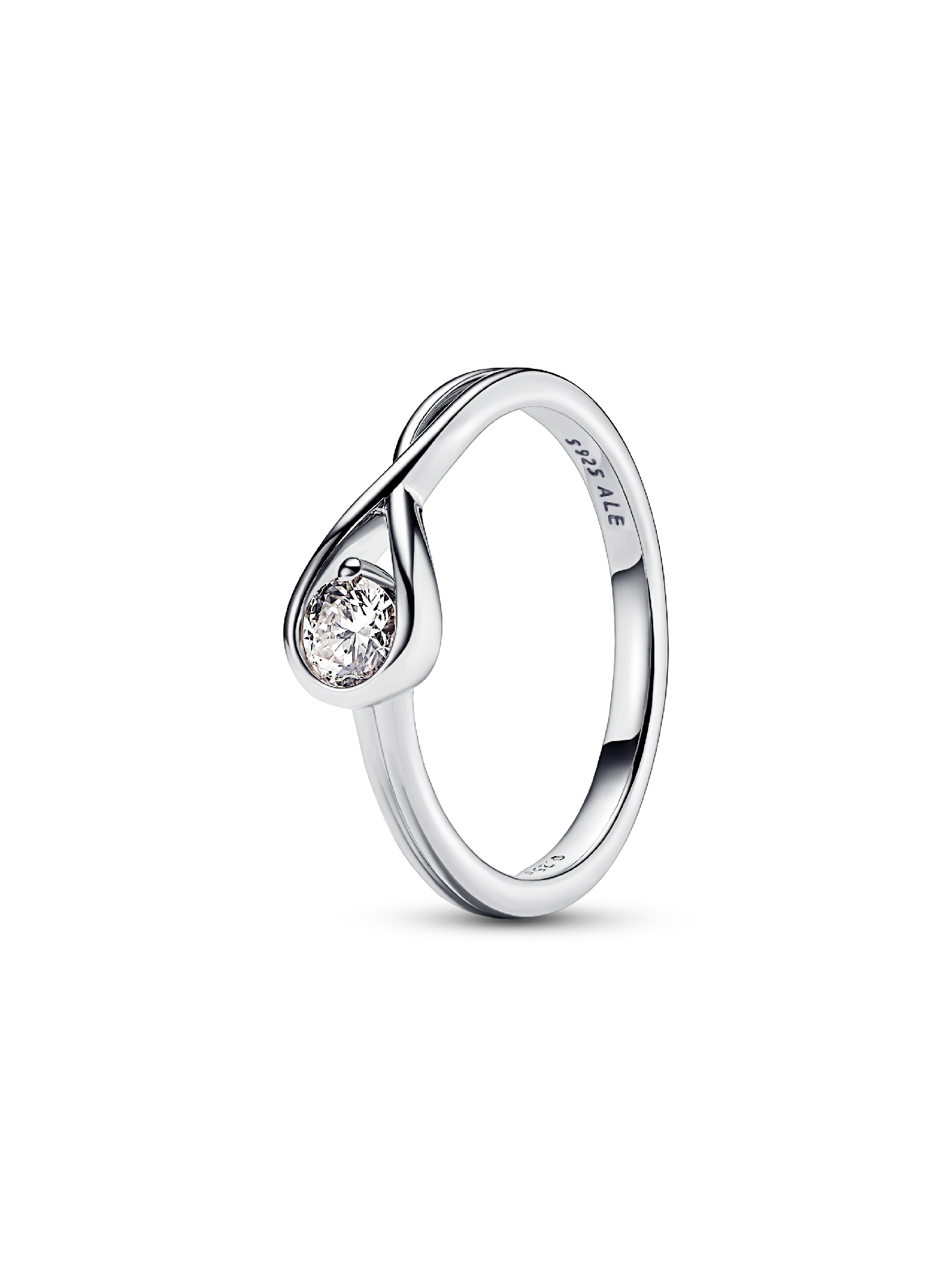 Pandora Infinite ring i sterlingsølv med laboratorieskabt diamant