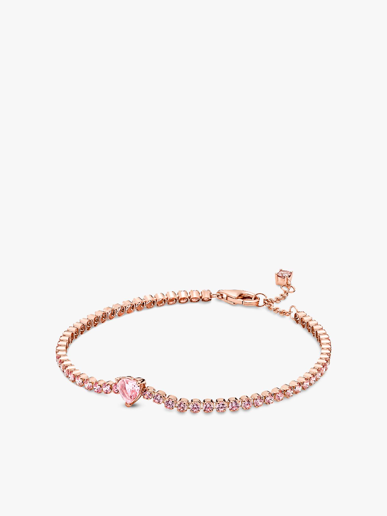 Funklende Hjerte Tennisarmbånd