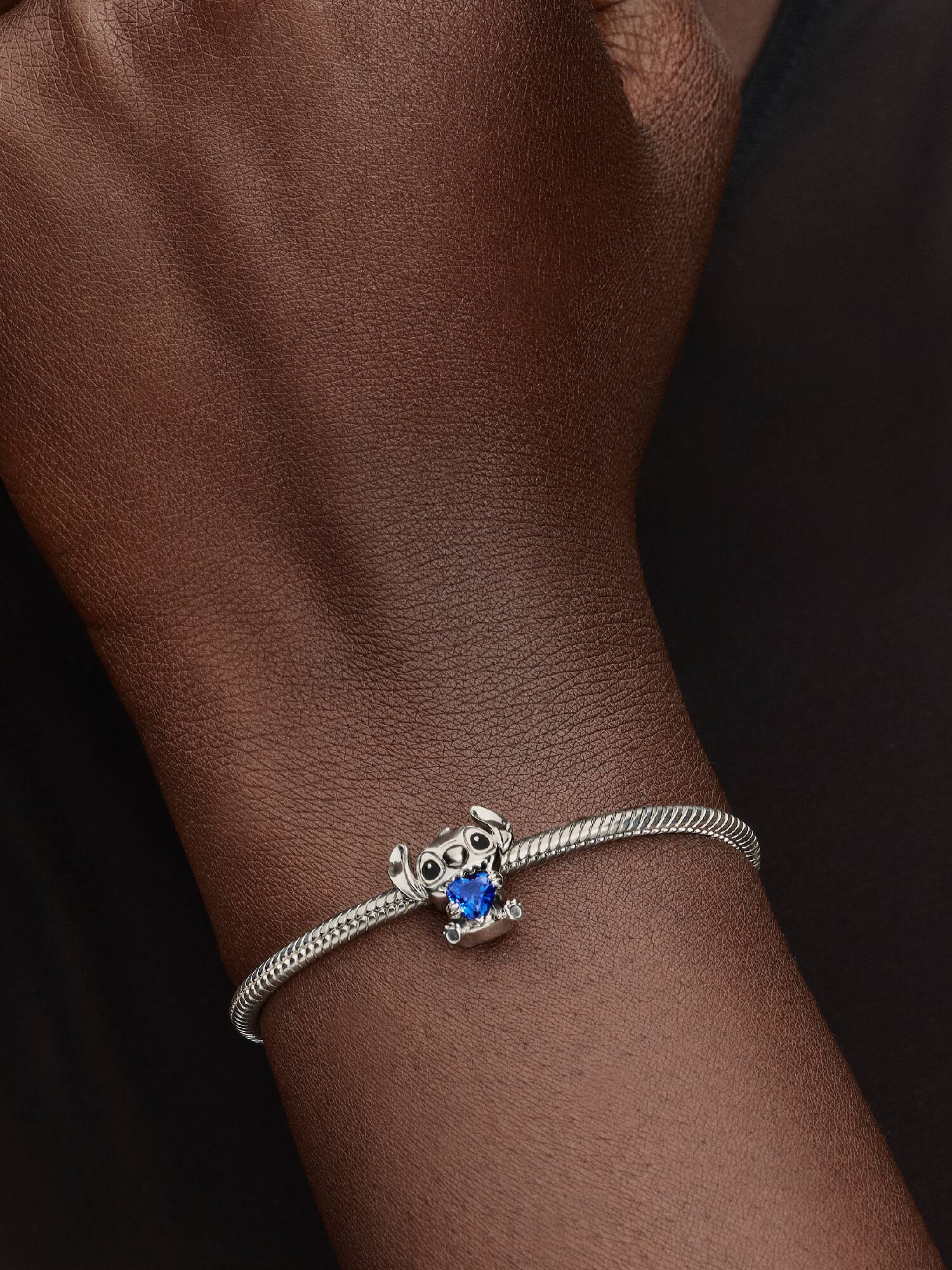 Disney Stitch Blåt Hjerte Charm