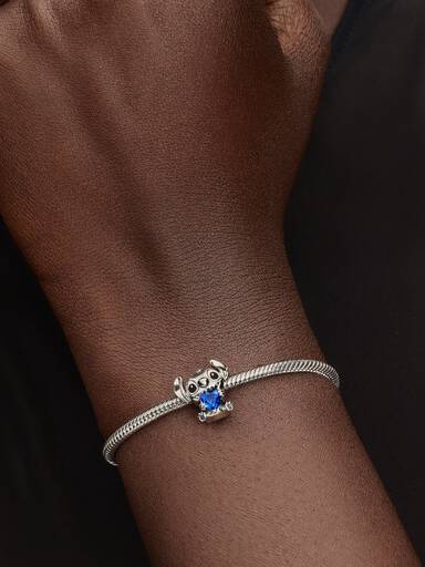 Disney Stitch Blåt Hjerte Charm