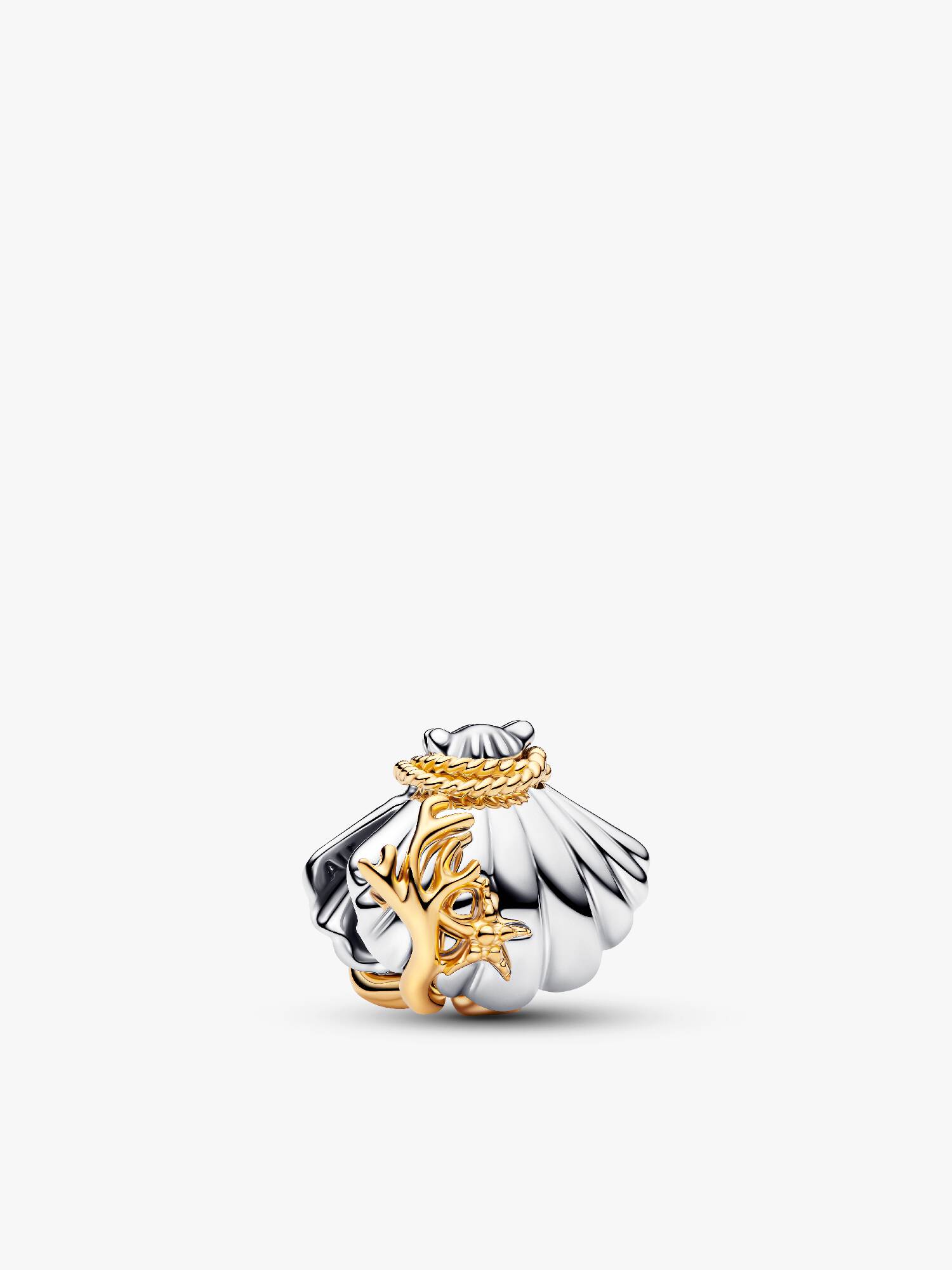Disney Princess Ariel Muslingeskal Laboratorieskabt Diamant To-tonet Charm