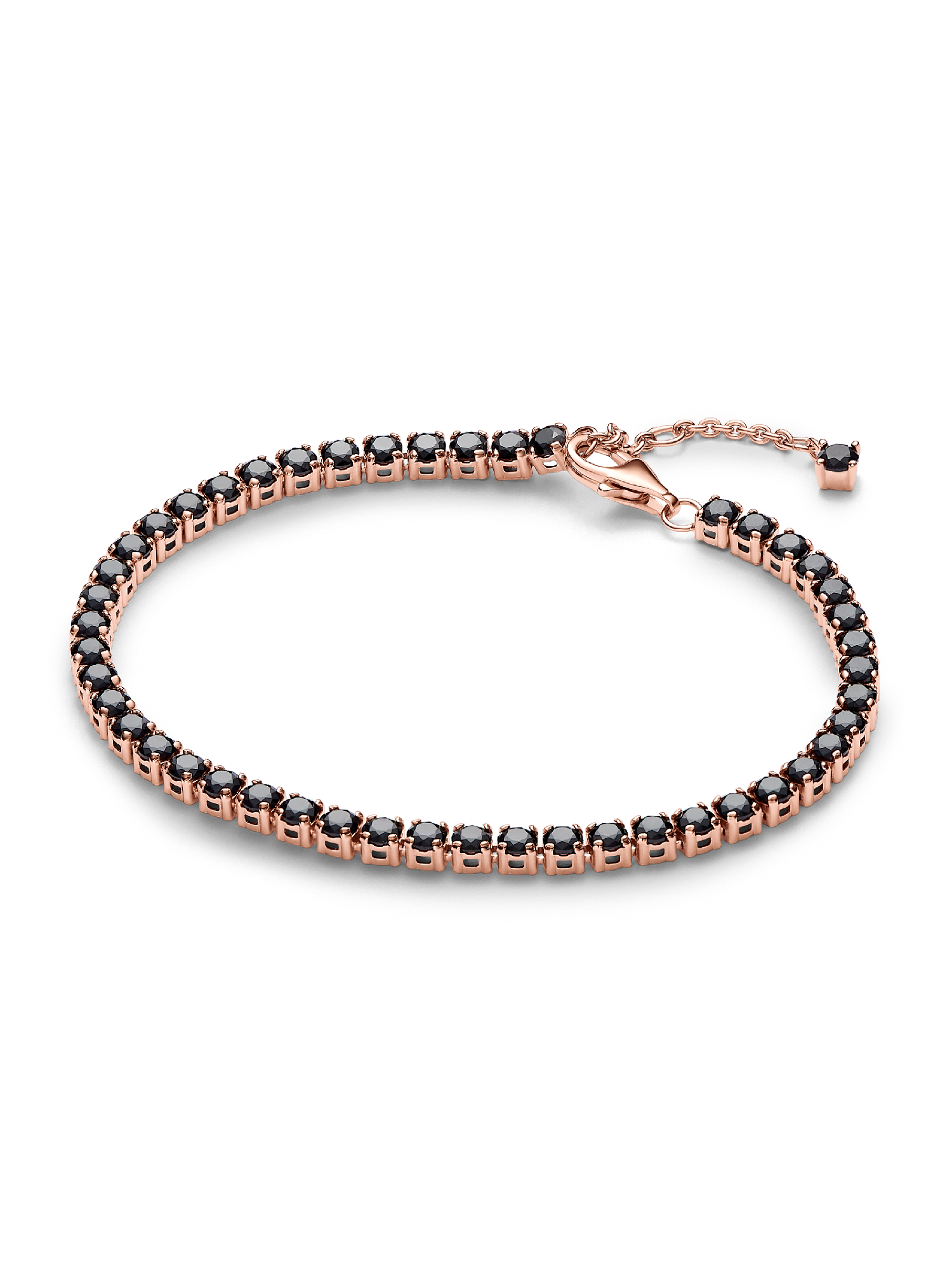 Sort Sparkling Tennisarmbånd