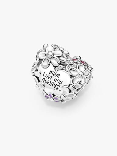 Mor Marguerit Hjerte Charm
