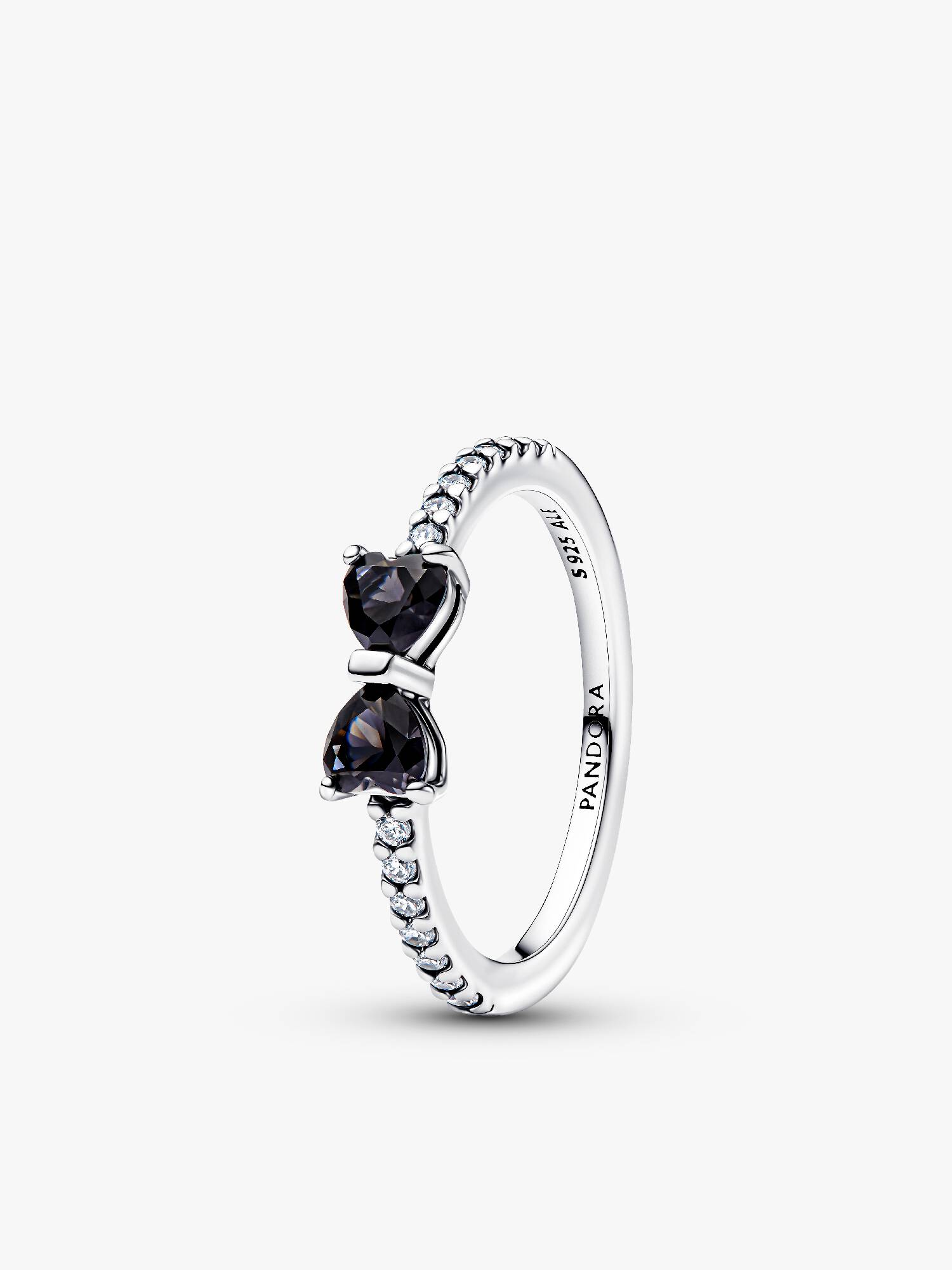 Funklende Sort Sløjfe Ring