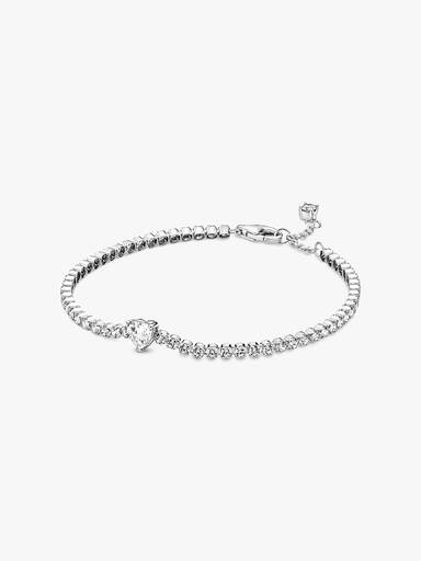 Funklende Hjerte Tennisarmbånd