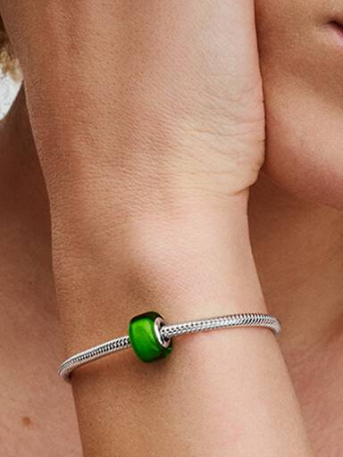 Grønt Muranoglas Minicharm