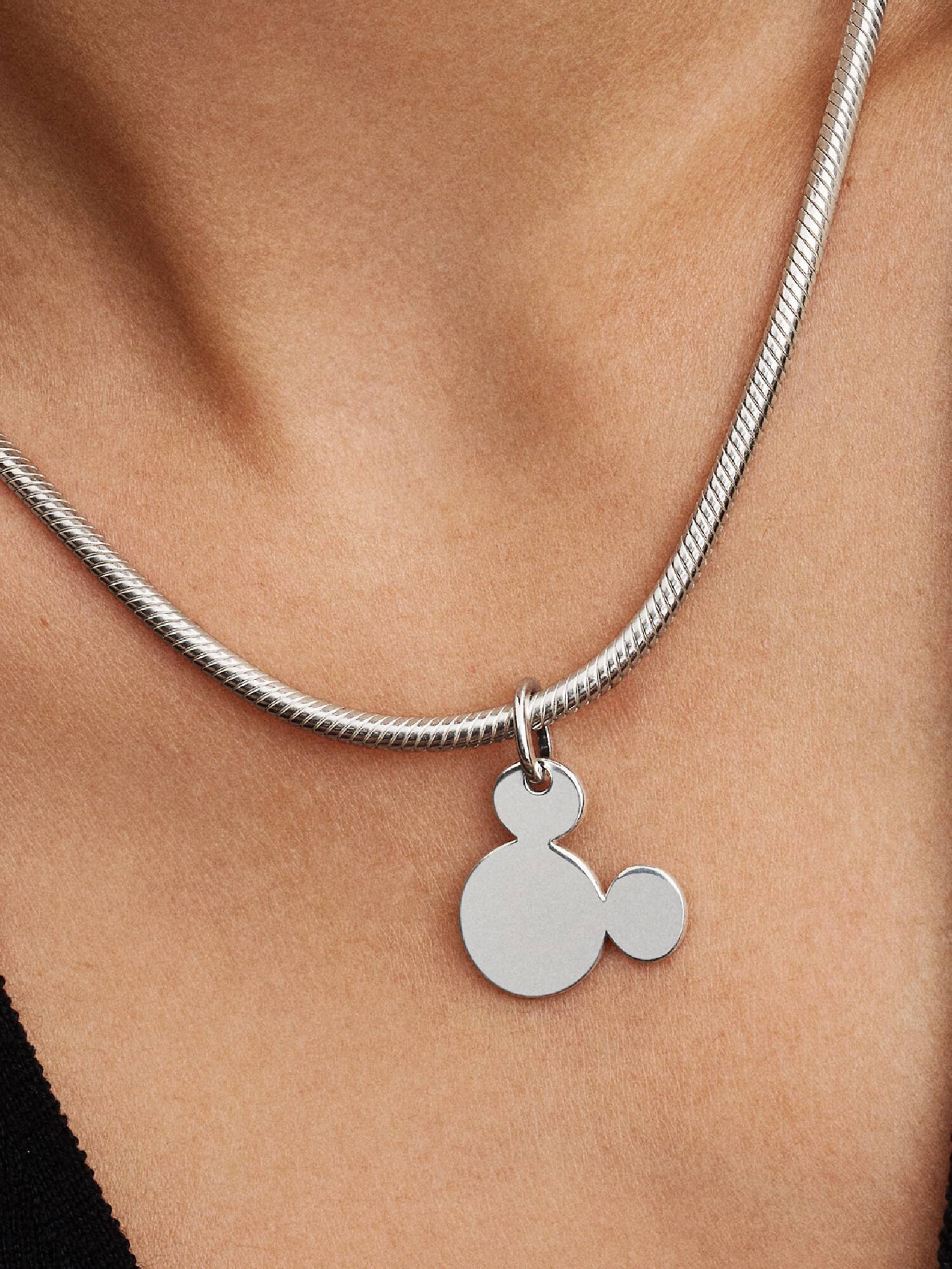Disney Mickey Mouse Charm med vedhæng til indgravering