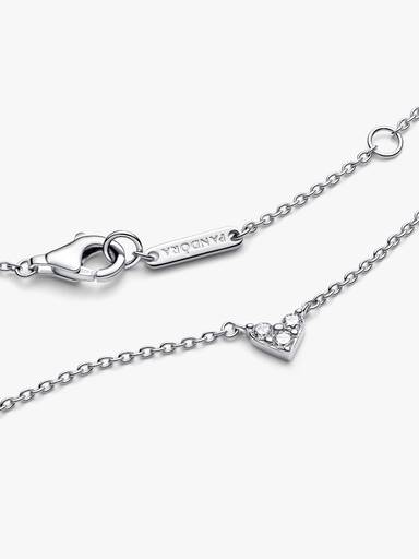 Tredobbelt Stenhjerte Collier-Halskæde