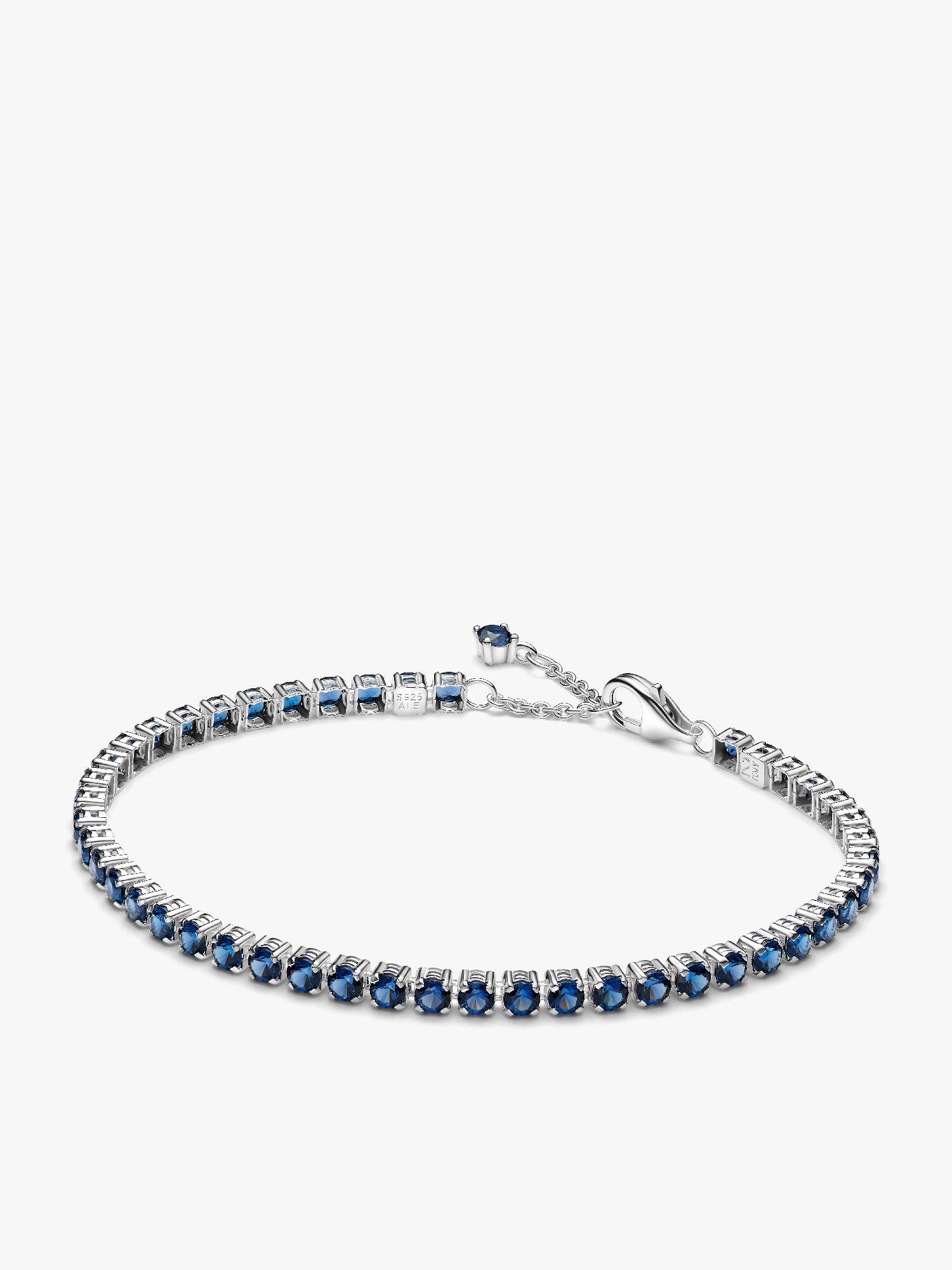 Funklende Blåt Tennisarmbånd