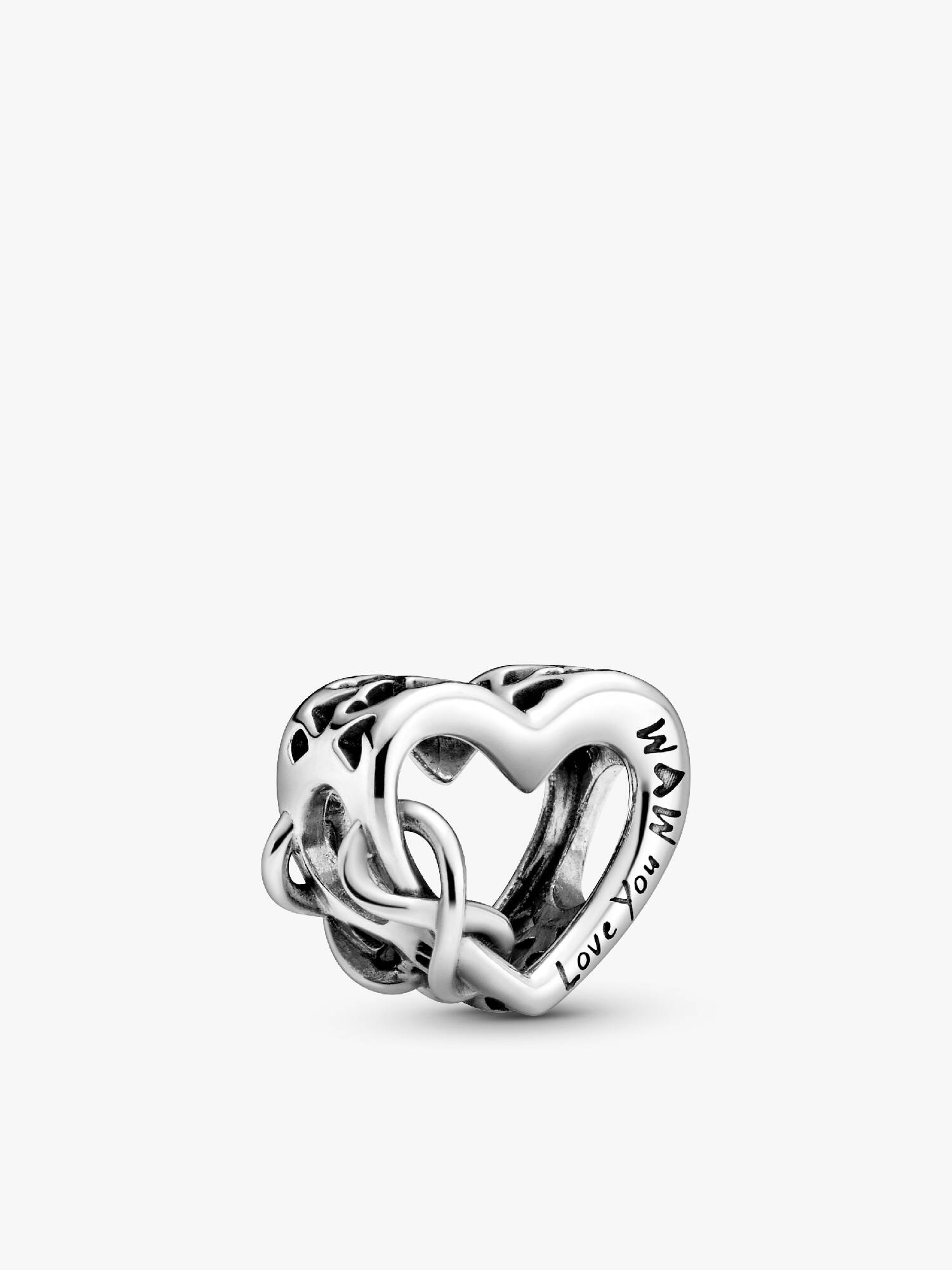 Love You Mum Uendelighedshjerte Charm