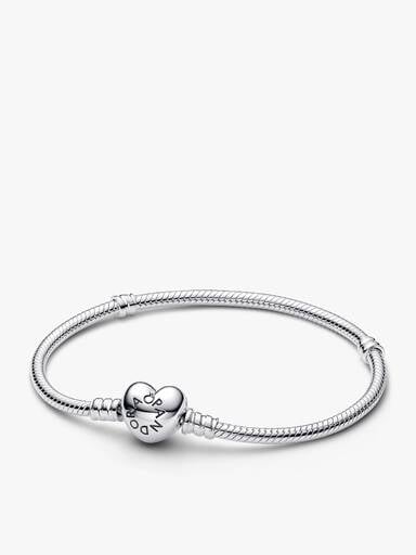 Smykkesæt Evig Kærlighed Armbånd & Graverbart Charm med Blåt Hjerte-Charm