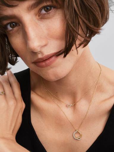Pandora Infinite Dobbeltsidet Pavé Ring med laboratorieskabt diamant