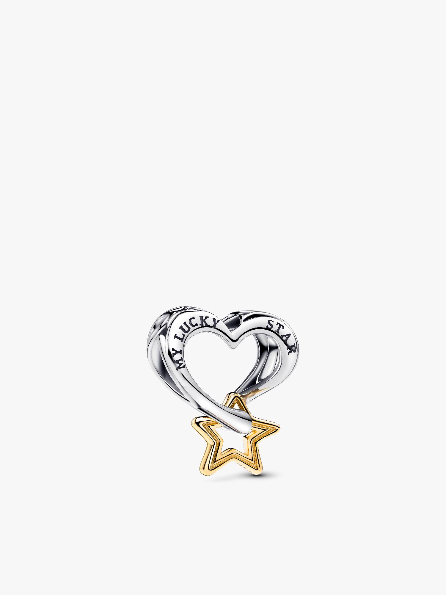 Lykkestjerne & Hjerte Charm
