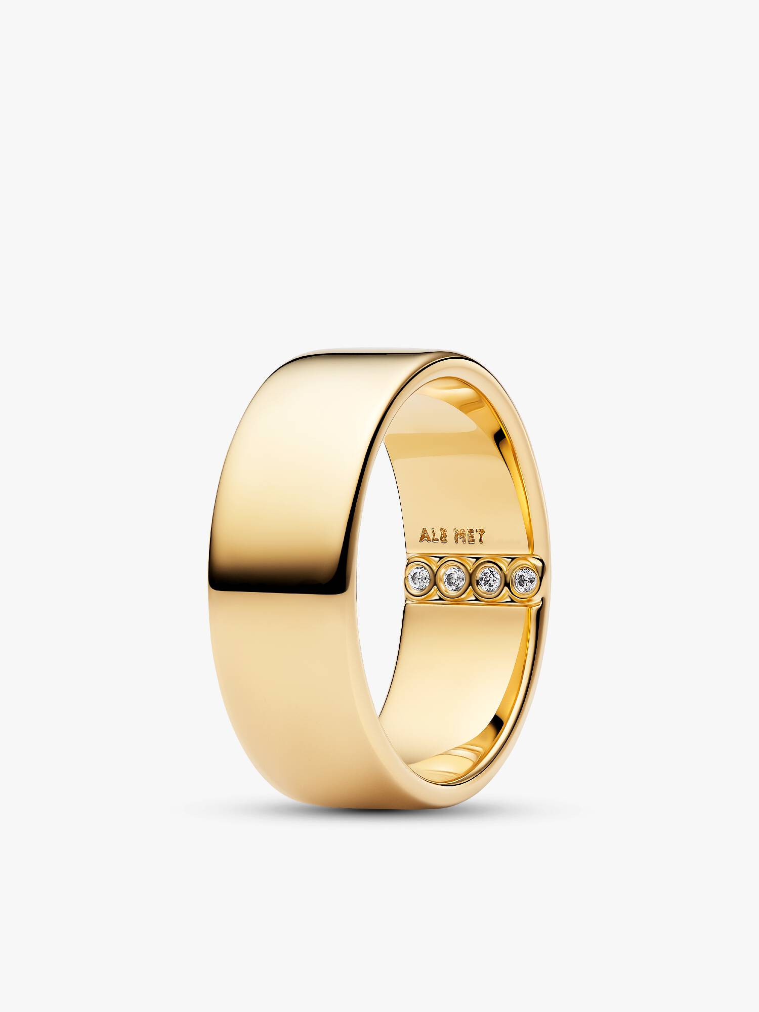 Indgraverbar Bred Båndring 