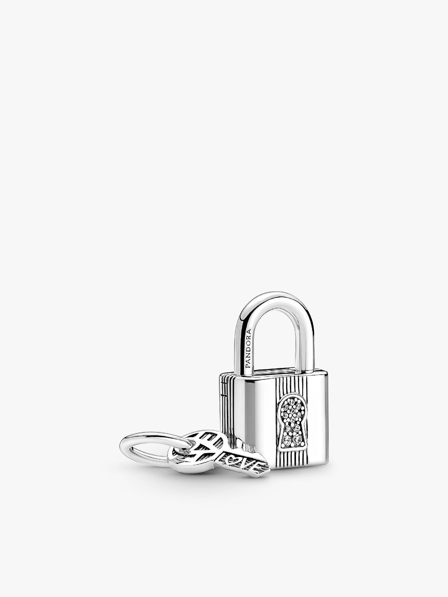 Charm med Hængelås og Nøgle