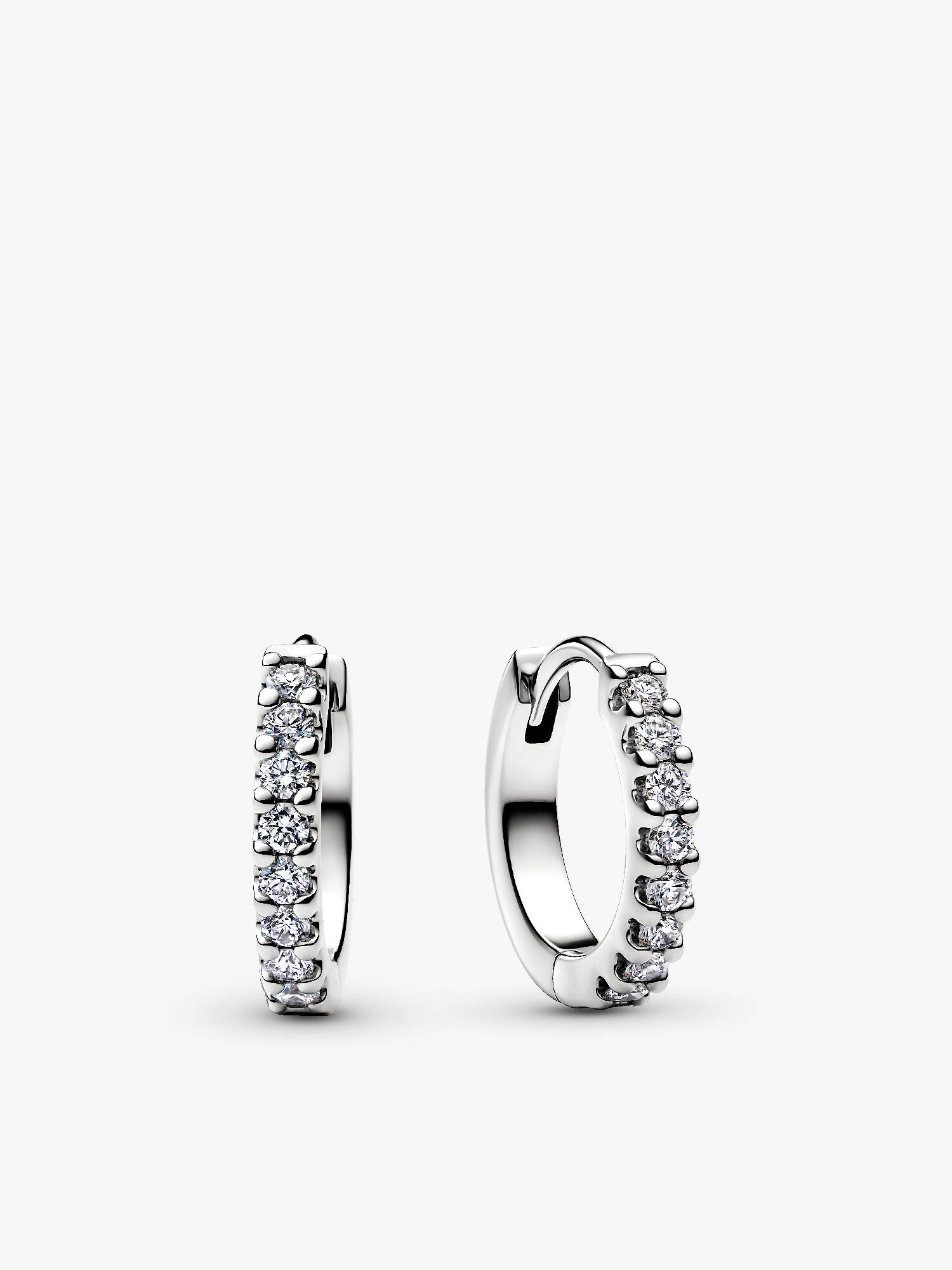 Pandora Era Pavé Enkelt Creol Med Laboratorieskabte Diamanter