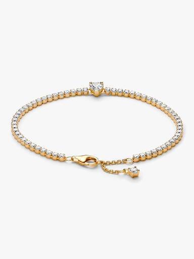 Funklende Hjerte Tennisarmbånd