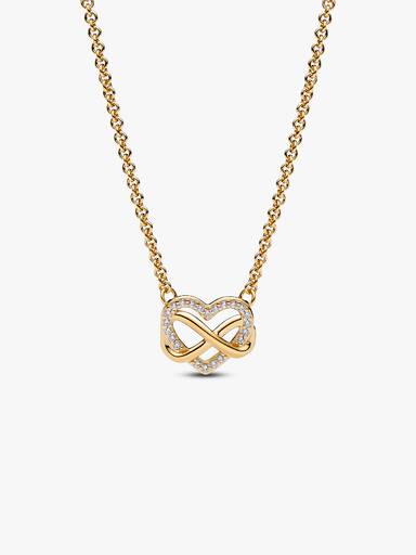 Funklende Evighedshjerte Collier-halskæde