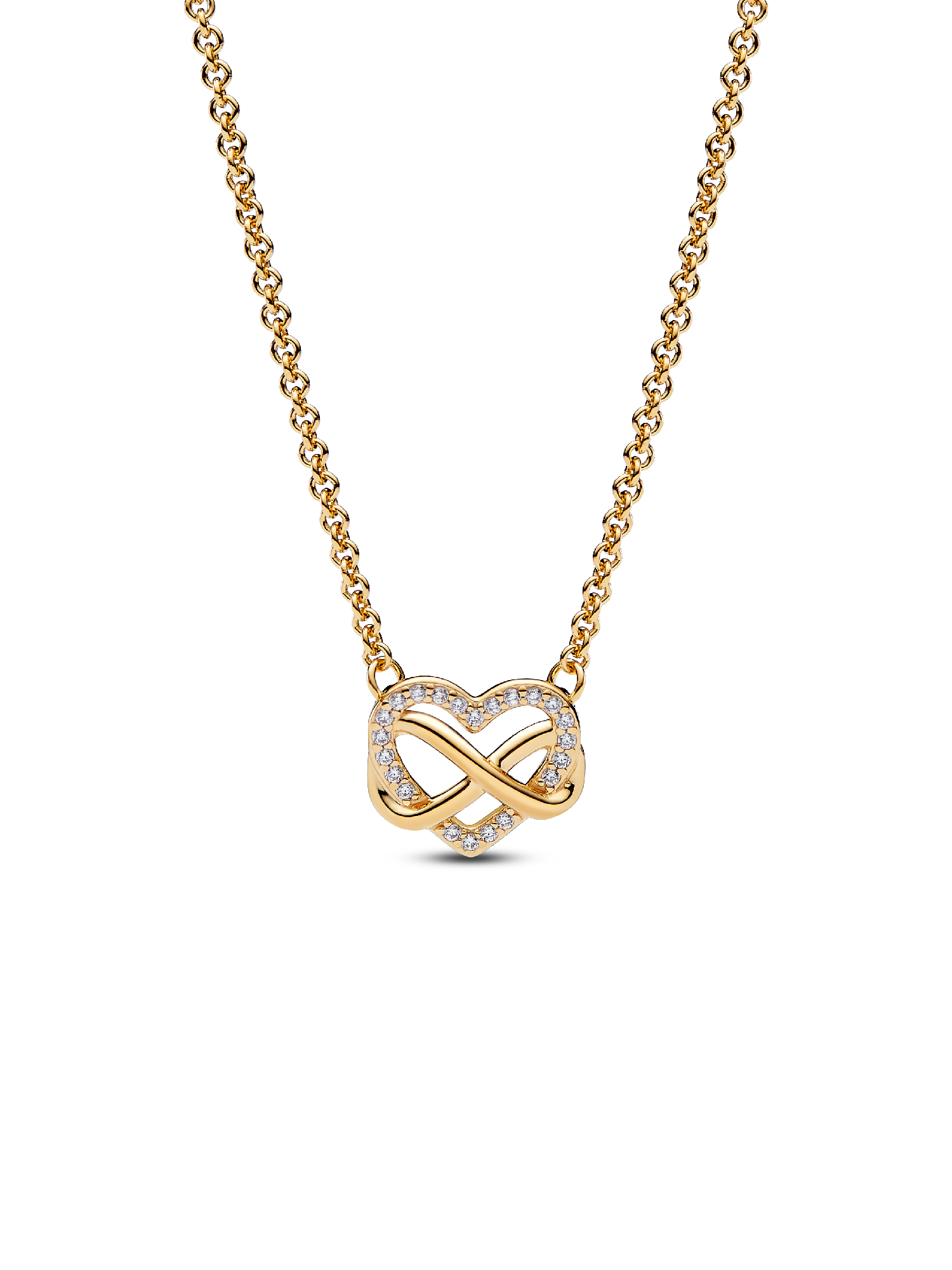 Funklende Evighedshjerte Collier-halskæde