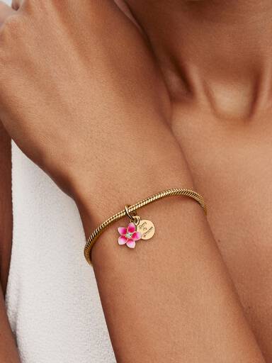 Disney Vaiana Blomster Charm med Vedhæng