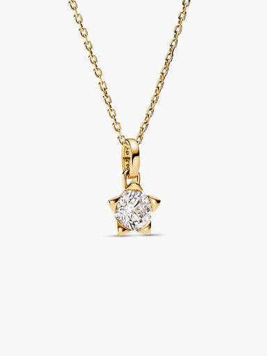 Pandora Talisman stjernevedhæng i 14 kt. guld med laboratorieskabt diamant