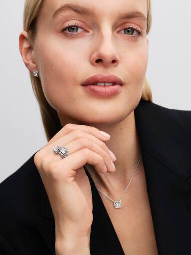 Halo Collier Halskæde med vedhæng