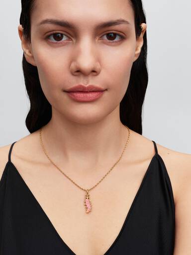 Pink Larve Charm