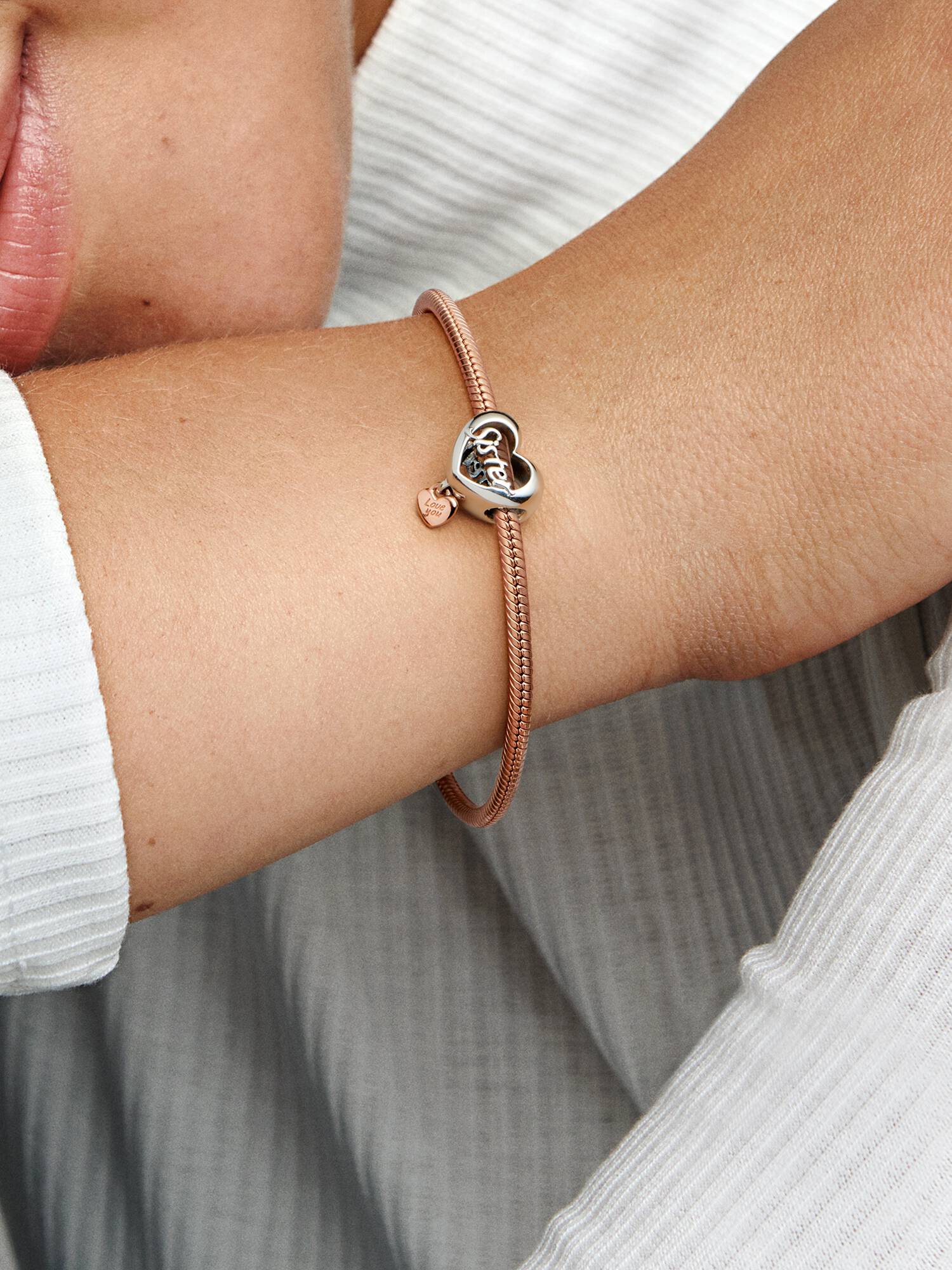 Love You Sister Hjerte Charm