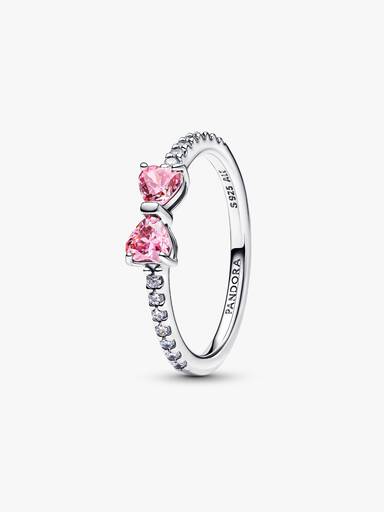 Funklende Pink Sløjfe Ring