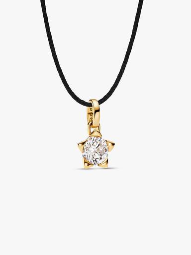 Pandora Talisman stjernevedhæng i 14 kt. guld med laboratorieskabt diamant