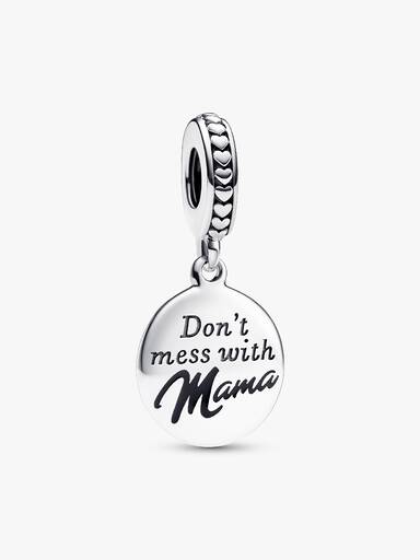 Mama Indgraverbart Charm med vedhæng