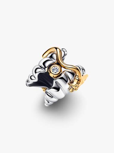 Disney Princess Ariel Muslingeskal Laboratorieskabt Diamant To-tonet Charm