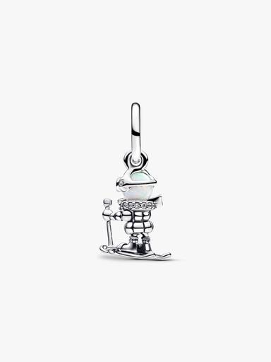 Skiløber Charm med Vedhæng