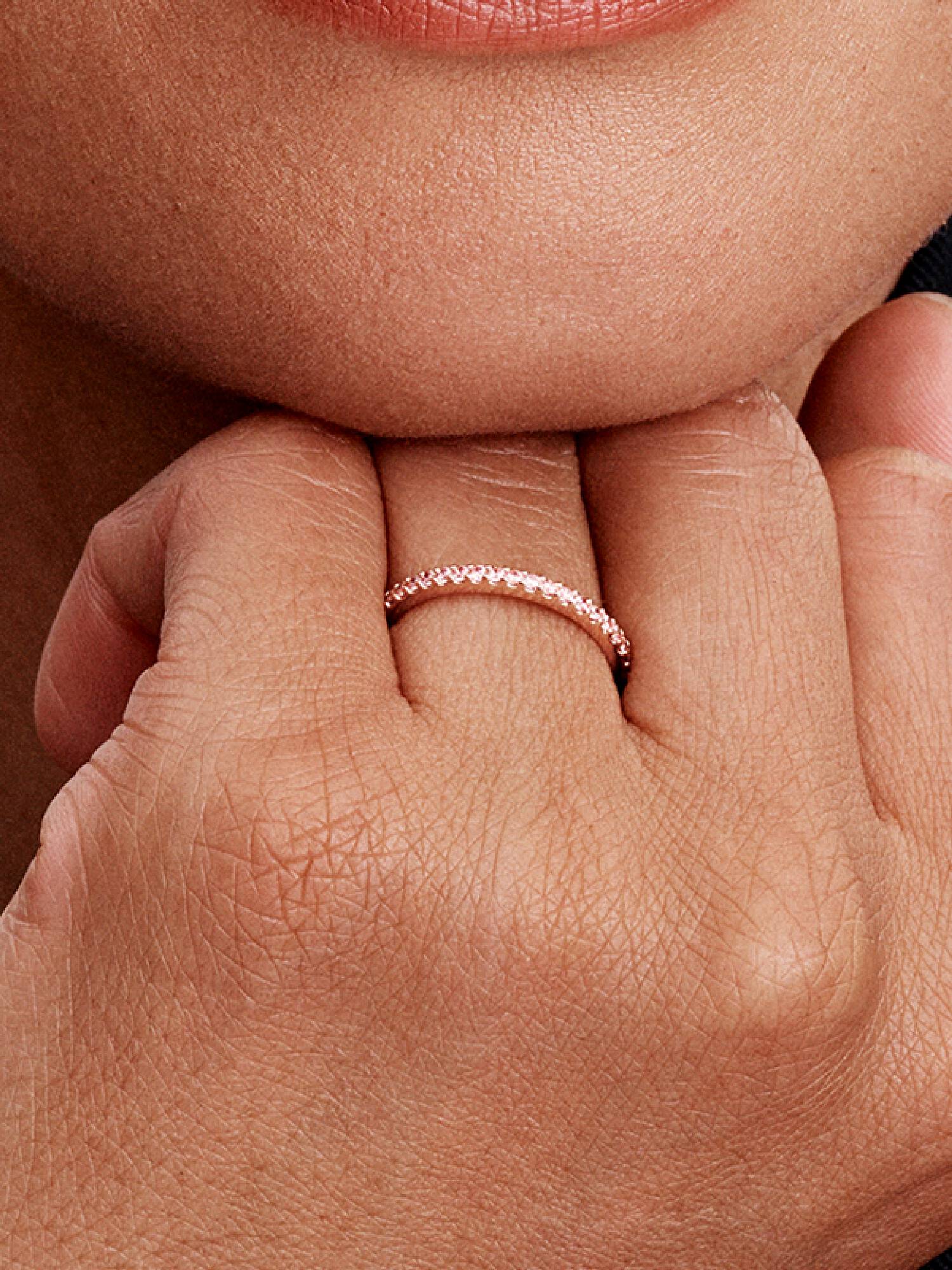 Funklende Pink Båndring