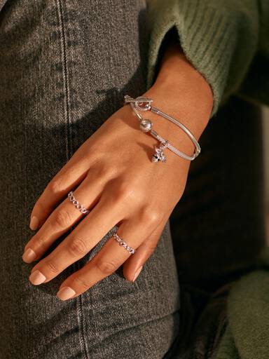 Pandora Moments Slangekædearmbånd med T-Lås