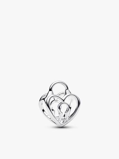 Amour & hjerte hængelås charm & armbåndssæt